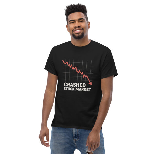 Risk Taker – Crashed Stock Market | Unisex Classic Tee - Image 2