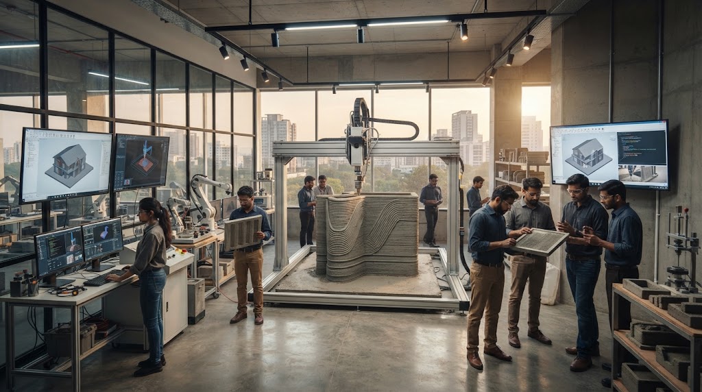 3D concrete printing